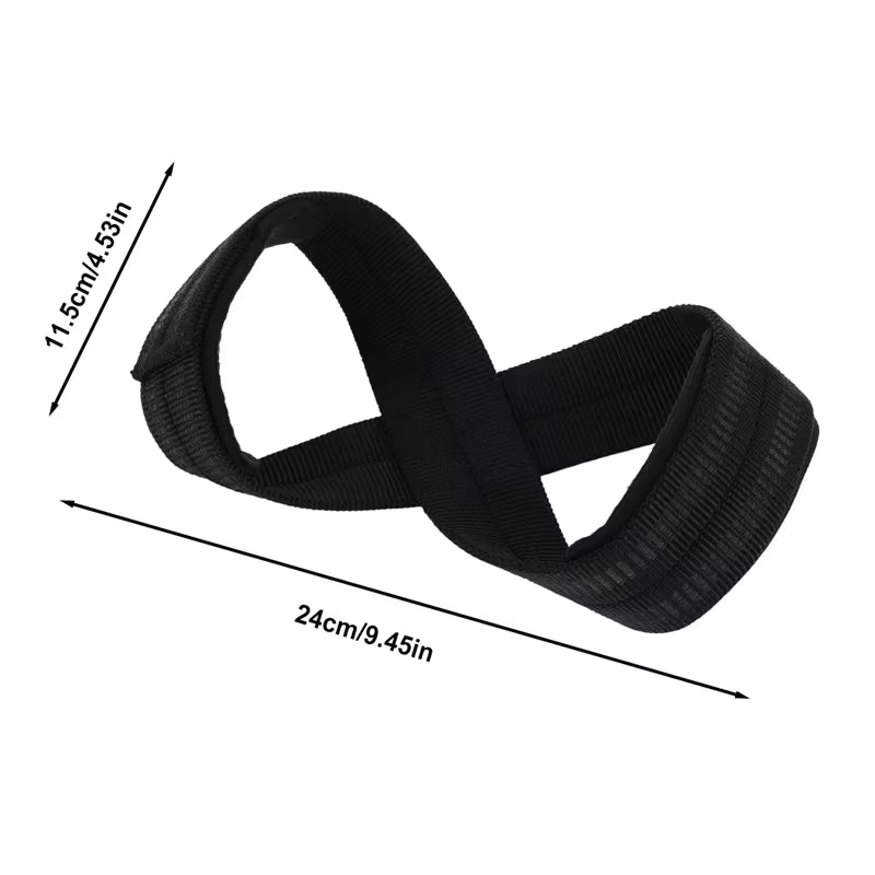 2PCS Weightlifting Hand Belt Anti-Slip Sport Fitness Wrist Wraps Straps Gym Support Lifting Grip Belt Fitness Bodybuilding