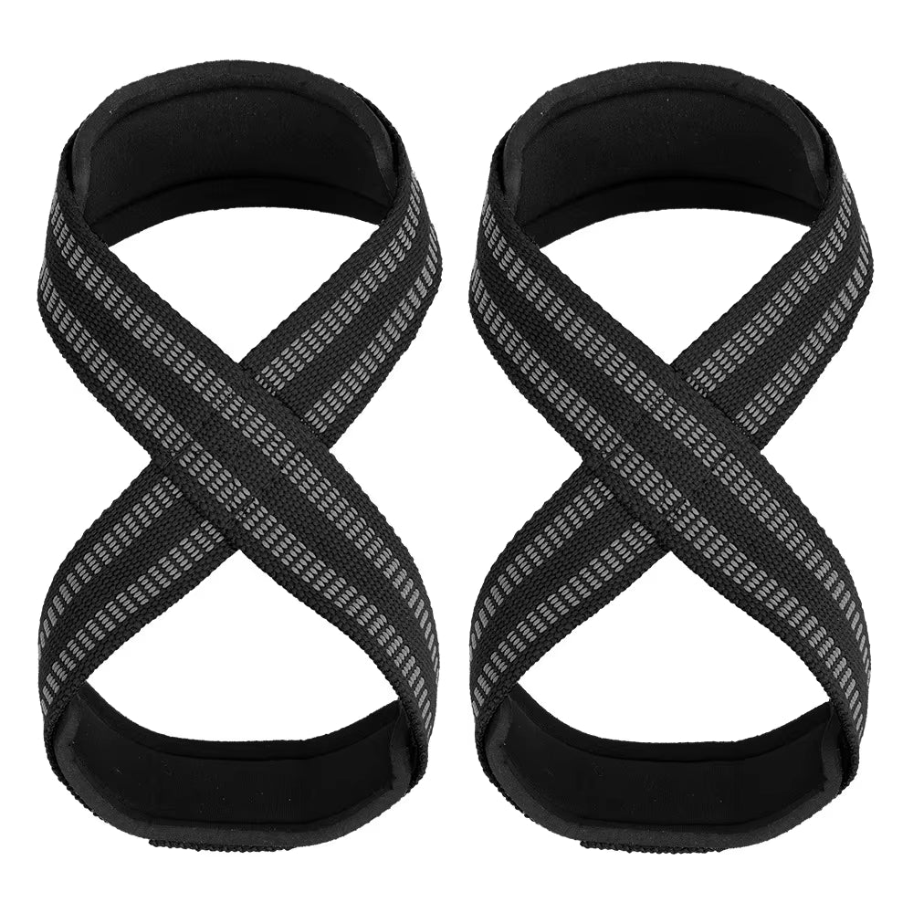 2PCS Weightlifting Hand Belt Anti-Slip Sport Fitness Wrist Wraps Straps Gym Support Lifting Grip Belt Fitness Bodybuilding